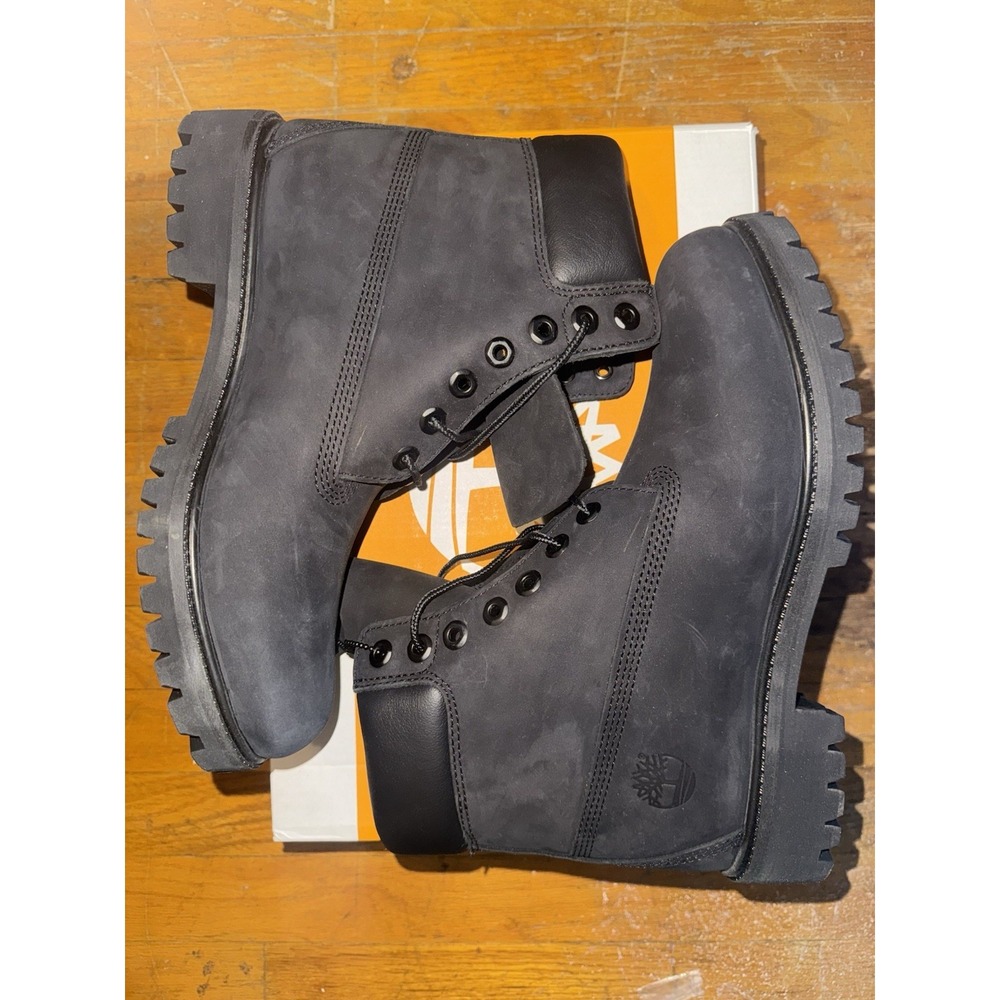 Timberland Mens 6 Inch Premium Waterproof Boots Black 10073 Size 7.5 New